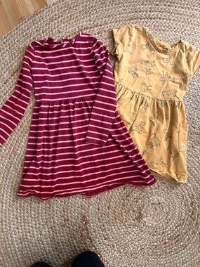 Hanna Andersson + Art Class Girls Dress Bundle Size 5-6 Cute Casual Dresses